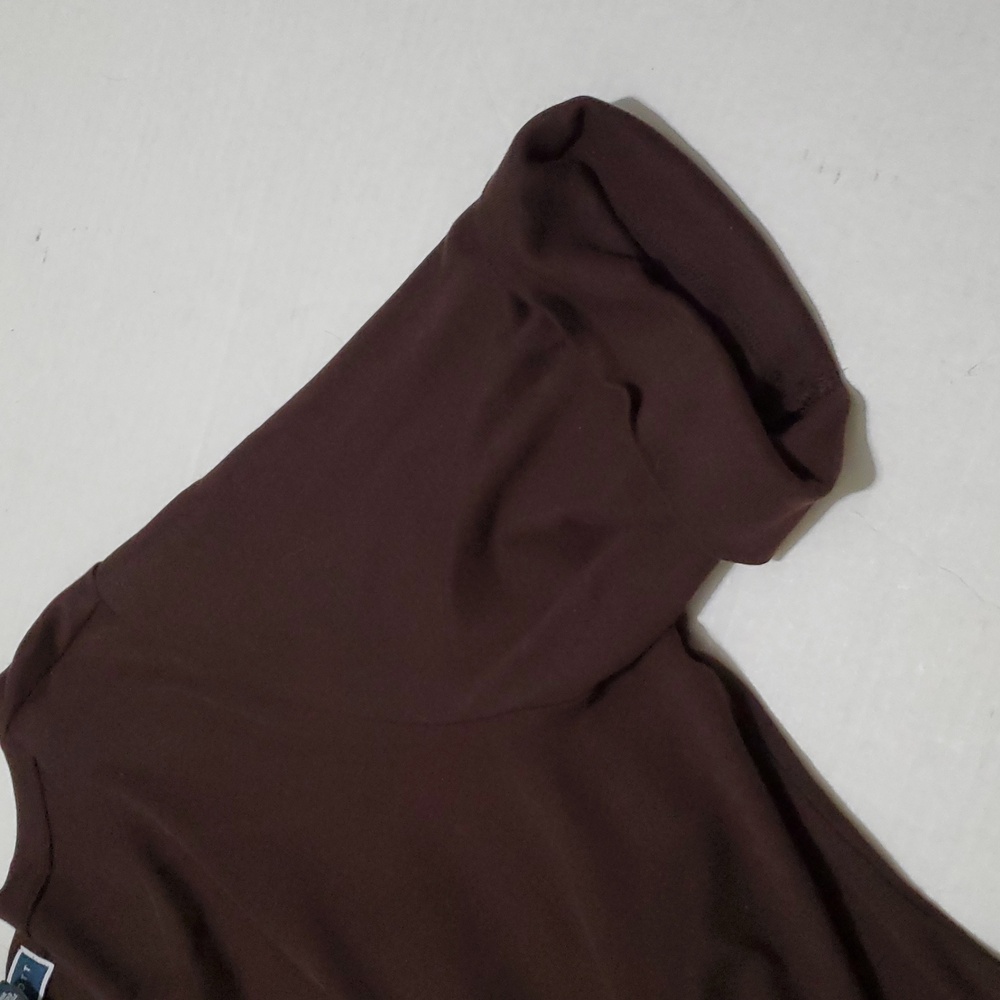 Karen Scott Brown Elegant Boat Neck Elbow Rolled Sleeves Soft Knit Top 2X - Picture 7 of 10